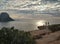 Es Vedra island at sunset. Ibiza Island