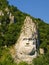 Esalnita, Romania - The statue of Decebal carved in the mountain, Iron Gates Natural Park