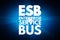 ESB - Enterprise Service Bus acronym, technology concept background