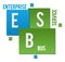 ESB - Enterprise Service Bus Green Blue Squares Text