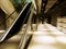 Escalator in department store