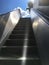 Escalator stairs leading up. Concept of success