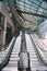 Escalators in a modern shopping centre in Sydney Australia