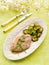 Escalope with white wine sauce