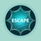 Escape magical glassy sunburst blue button sky blue background