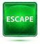 Escape Neon Light Green Square Button