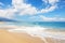 Escape to Paradise: The Serene Sandy Beach and Crystal Blue Ocean