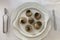 Escargot alla Bourguignonne cooked snails italian and french dish