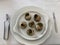 Escargot alla Bourguignonne cooked snails italian and french dish