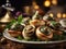 Escargots de Bourgogne, Burgundy snails, are a traditional French dish of snails