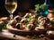 Escargots de Bourgogne, Burgundy snails, are a traditional French dish of snails