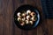 Escargots de Bourgogne - Snail Food with herbs butter, France gourmet dish.