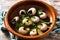 Escargots de Bourgogne. Snails with herbs and garlic butter.