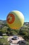 ESCONDIDO, CALIFORNIA - 9 FEB 2022:  Balloon Safari landing at its station at the San Diego Zoo Safari Park