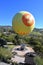 ESCONDIDO, CALIFORNIA - 9 FEB 2022:  Balloon Safari ride landing at the San Diego Zoo Safari Park