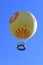 ESCONDIDO, CALIFORNIA - 9 FEB 2022:  Balloon Safari a tethered ride in flight at the San Diego Zoo Safari Park providing panoramic