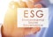 ESG environmental social governance business card