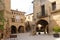 Esglesia square in Horta de Sant Joan,Terra Alta, Tarragona prov