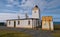 Eshaness Lighthouse in Northmavine, Shetland, Scotland, UK.