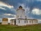 Eshaness Lighthouse in Northmavine, Shetland, Scotland, UK