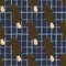 Eskimo pie seamless food pattern with dark blue chequered background