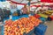 Eskisehir historic fruit market in Turkey
