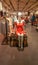 Eskisehir, Turkey - April 18, 2017: Fancy clothing on mannequin in a store in Eskisehir.