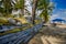 Esmeraldas, Ecuador - March 16, 2016: Sandbags to protect against the flood by tsunami in Same Beach, Casablanca