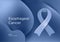 Esophageal Cancer awareness month in April. Adenocarcinoma. Squamous cell carcinoma. Periwinkle color of the ribbon