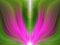Esoteric abstract. Pink and green color energy flower.