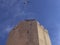Espantaperros tower with flying stork