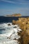 Espartar islet and the cliffs of Cap des Bou cape