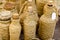 Esparto bottle handcrafts Mediterranean crafts