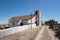 Espirito Santo church in Marvao on the middle of a beautiful landscape and city walls