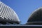 Esplanade theatre roof abstract singapore city