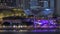 The Esplanade Theatres on the Bay in Singapore at dusk, with beautiful reflection in water night timelapse