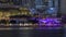 The Esplanade Theatres on the Bay in Singapore at dusk, with beautiful reflection in water night timelapse