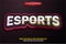 esports super game team logo comic cartoon hero 3d editable text effect style