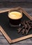 Espresso on chalkboard