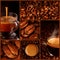 Espresso coffee collage