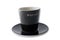 Espresso cup and plate isolated