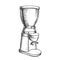 Espresso Energy Drink Brewing Machine Ink Vector