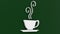 Espresso logo green background