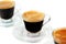 Espresso in transparent cups