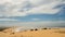 Essaouira endless lonely beach on the windy Atlantic