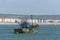 ESSAOUIRA/MOROCCO - MARCH 13, 2014: Moroccan fishing boat leaves port