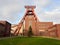 Essen, Germany - January 30, 2022: Zollverein mine and coking plant industrial complex. UNESCO World Heritage Site.