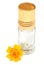 Essence bottle with yellow flower