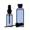 Essential oil bottle, spray. Soap pump. Cosmetic vial, flask, flacon