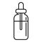 Essential oils herbal bottle icon, outline style